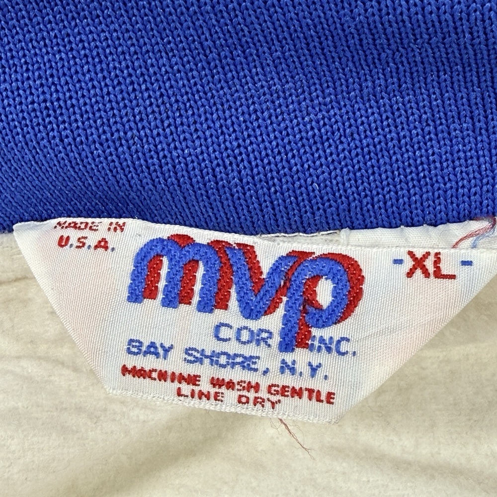 Vintage UCLA Satin Jacket MVP White Snap USA Mens‎ XL Bomber Embroidered 70s 80s - Picture 4 of 16